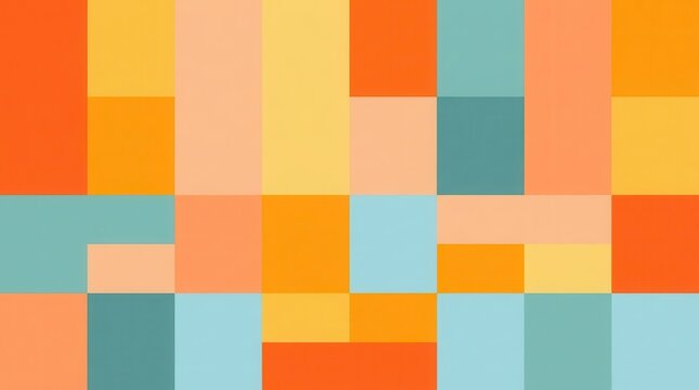 Colorful color block pattern featuring a modern contemporary abstract background design.