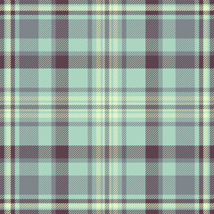Obraz premium Deep seamless textile check, veil tartan background pattern. Geometric vector plaid texture fabric in light and pastel colors.