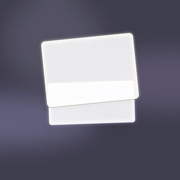 A pair of luminous blank rectangles floats on a deep blue-gray gradient, delivering a sleek, tech-forward feel for UI placeholders and promotional banners.