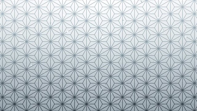 Japanese Asanoha Pattern Background with Falling Silver Confetti, Random Fade Animation, Seamless LoopJapanese Asanoha Pattern Background with Falling Gold Confetti, Seamless Loop/和柄　正月　日本　背景　年賀　麻の葉