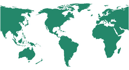 America centered world map © Lily
