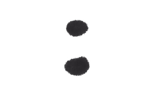 Black Crayon Colon Punctuation Symbol