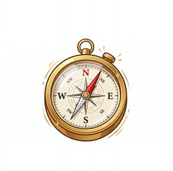 compass isolated on white © Ina