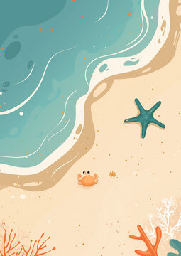 vector illustration of a summer background