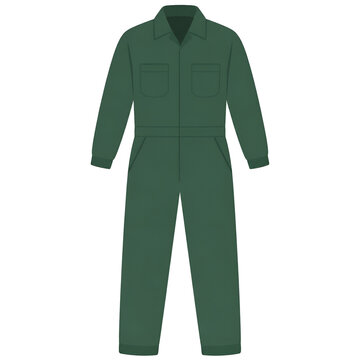 Green Industrial Coverall