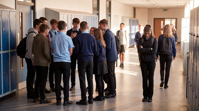Teen excluded by school peer group