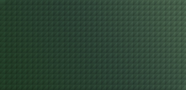 Dark green geometric pattern on a smooth gradient background with subtle layered squares and abstract diagonal texture.