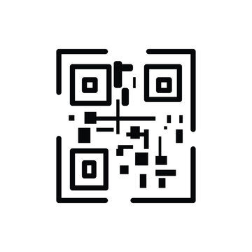 qr code on a white background
