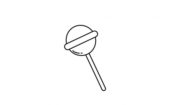 lolipop candy line art