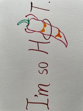 hand drawn sketch of a pepper