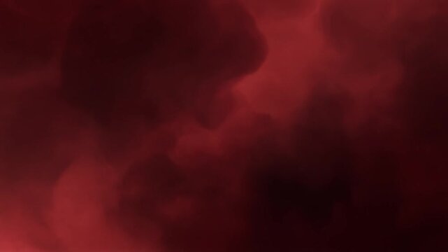 Dramatic dark red smoke and atmospheric clouds background texture