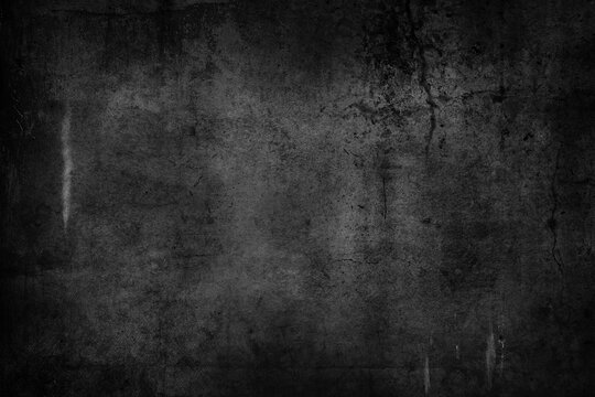 Dark grey black textured grunge concrete wall background