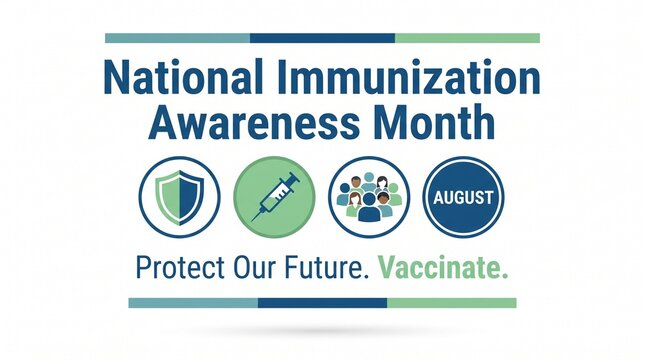National immunization awareness month august poster