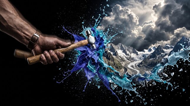 A metaphor for releasing rigid plans and embracing reality as it unfolds.