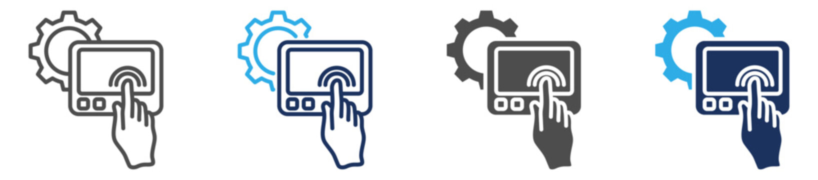 hmi icon set multi concept