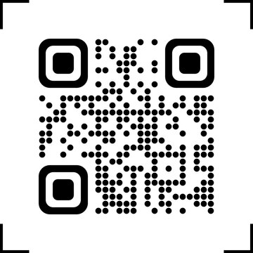 QR Code Scan Frame Vector Graphic