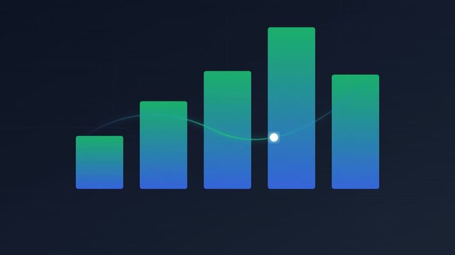 bar chart growth finance data analysis icon
