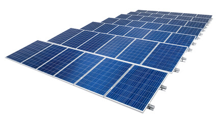 Blue solar panel array © Saad