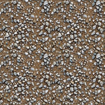 Abstract brown gravel stone texture background pattern