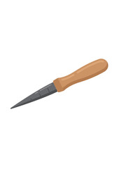 Fototapeta premium digital illustration of a flat head screwdriver on light background