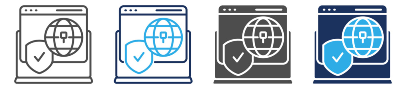 ipsec icon set multi concept