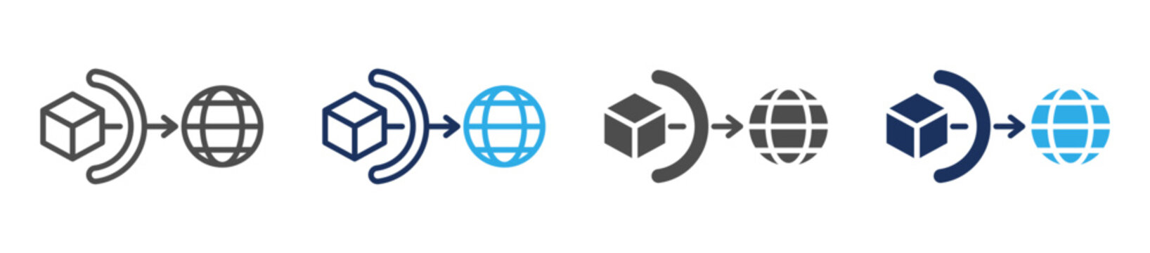 nat traversal icon set multi concept