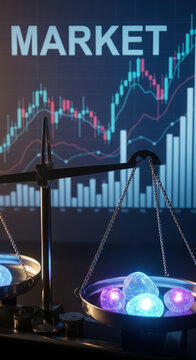 Market balance rare earth mineral supply finance chart investment trade commodity scale crystal