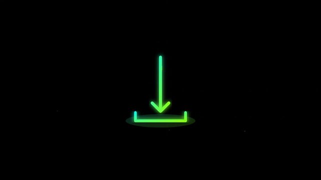 Download Arrow Progress Icon Modern Green Tech Animation