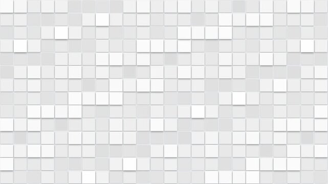 Abstract background featuring scattered white squares on a light grey plane