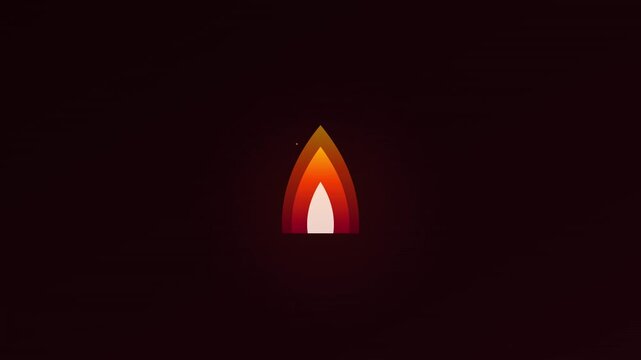 flaming fire emoji motion graphics vibrant gradient vector