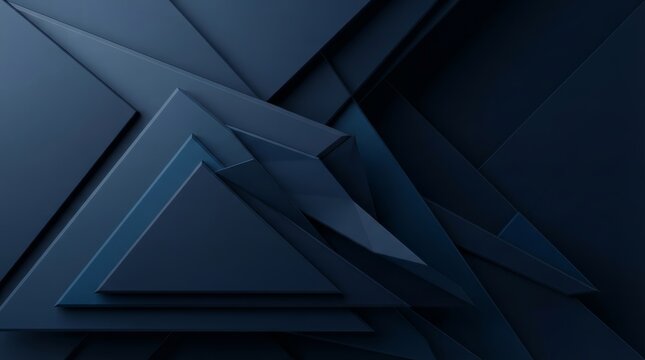 Professional layered triangular shapes on a dark blue geometric background for digital designs and presentations.