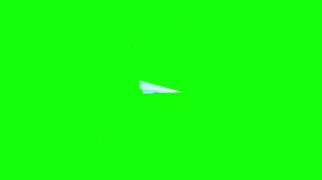 flying paper plane vector icon animation overlay