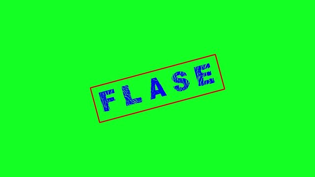 Flase stamp design. Rubber stamp impression animation texture effect 4k video. Myth grunge stamp Animation with textured effect. Free and premium. Best quality rubber label stamp design.