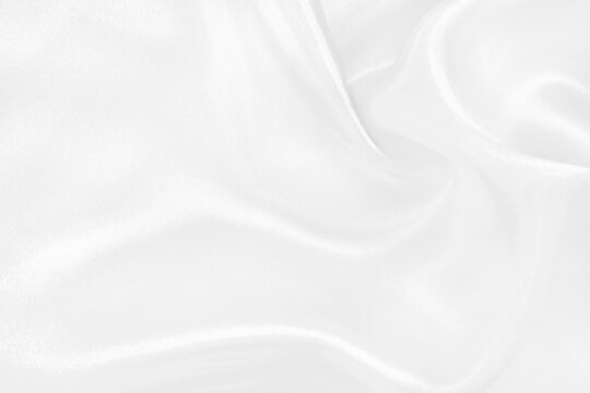 White fabric texture for background and design, beautiful pattern of silk or linen.