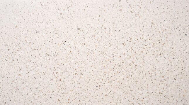 Seamless White Terrazzo Stone Texture Background with Fine Mineral Speckles for Modern Interior Design