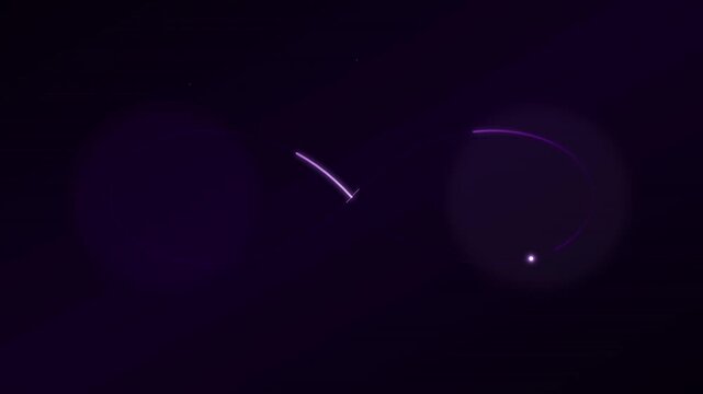 infinity limitless loop icon animation vibrant neon violet
