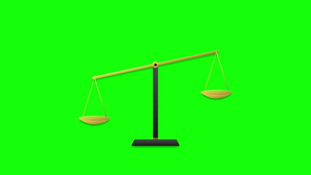 legal justice balance scale animation modern gold grey