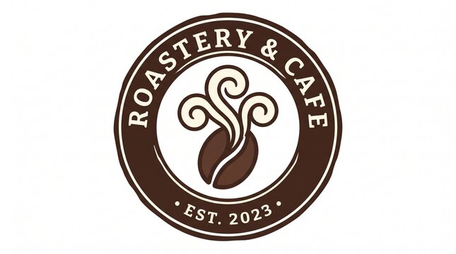 Coffee Bean Roastery Cafe Logo Icon
