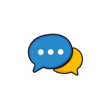 blue speech bubble