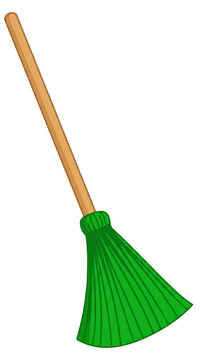 broom and shovel