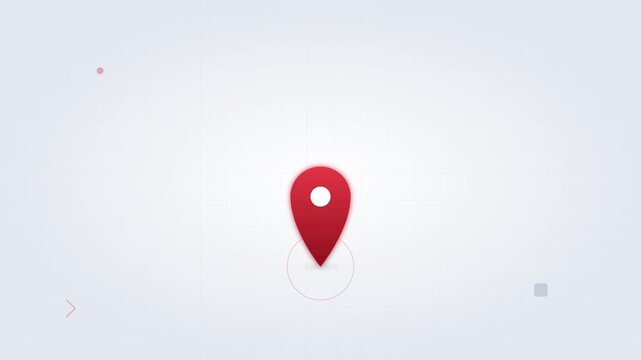 Navigation Location Map Pin Pointer Flat Animation