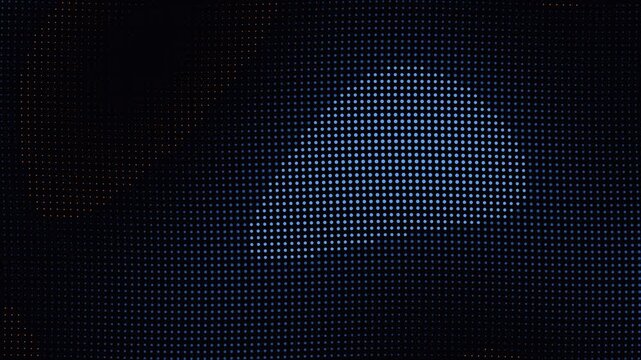 Abstract digital pixelated structure with dark blue and white grid pattern