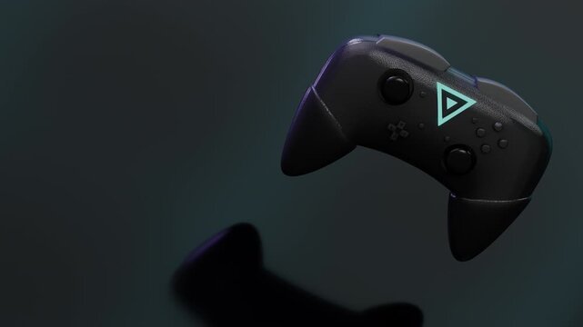 Elegant studio tracking glide showcasing the streamlined side silhouette of the gaming device, highlighting tapered handle curves, ergonomic trigger angle, panoramic view.