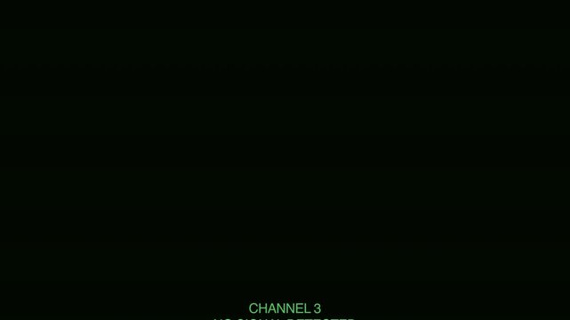 Green Digital Text Of No Signal Detected On Dark Background