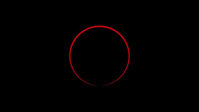 Hand written red circle. For marking, numbers, marker pen, pencil, logo, hand drawn icon white background 4k animation