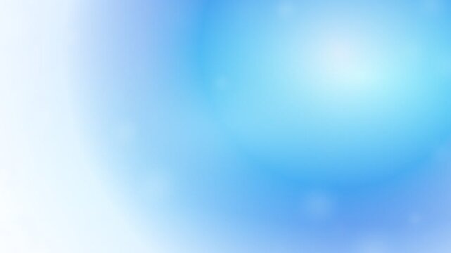 Abstract soft blue background with smooth gradient and light lens flare effect