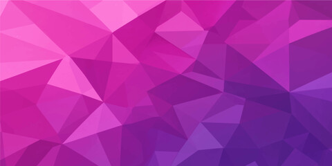 Fototapeta premium abstract pink purple low poly geometric background vector 3d vibrant polygonal triangle faceted gradient pattern