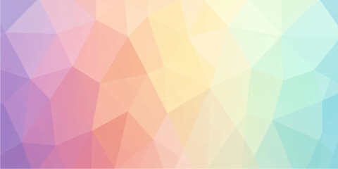 Obraz premium Pastel polygon abstract background with faceted geometric mosaic gradient texture and modern vector design