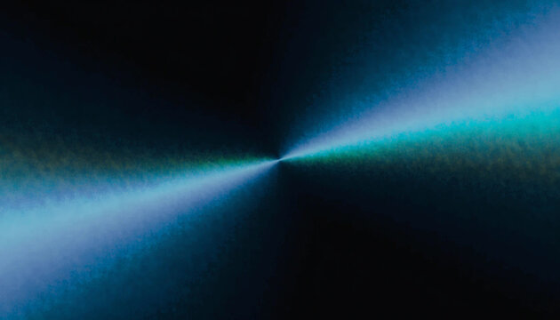 Glowing light beam in dark space