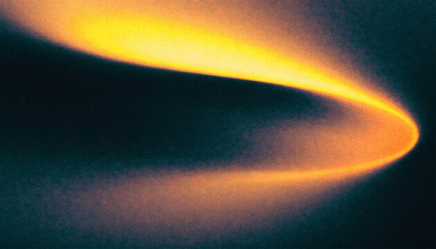 Glowing comet trail in dark space background